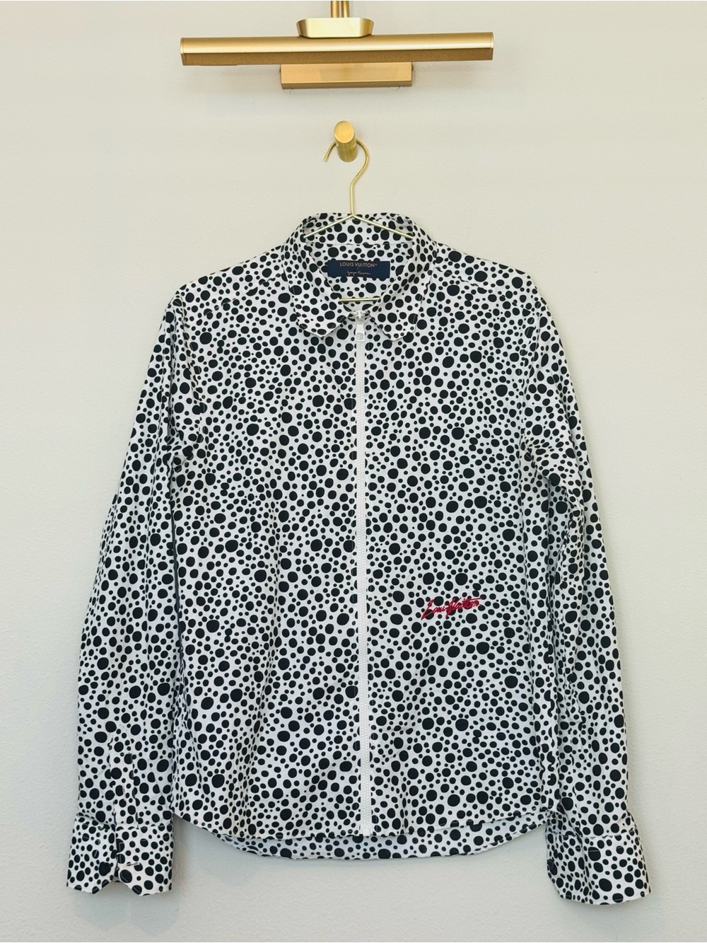 Louis Vuitton Black & White Polka Dot Jacket